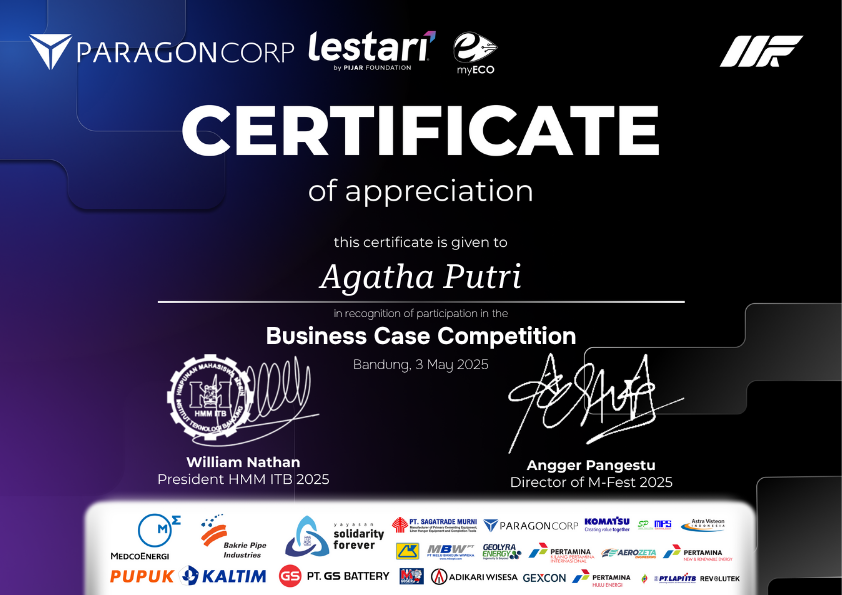 Participant Business Case Competition