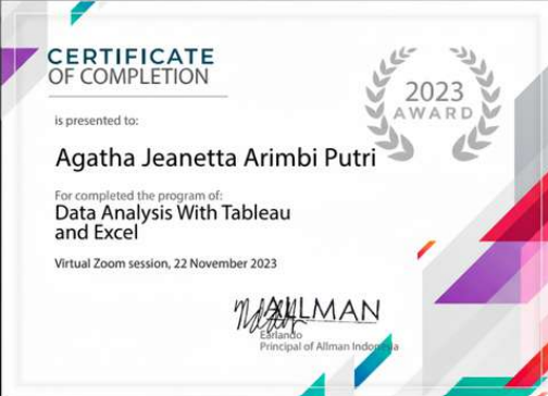 Data Analysis with Tableau and Excel